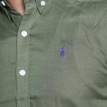 Load image into Gallery viewer, Green Blue small Horse Men&#39;s Casual Shirt
