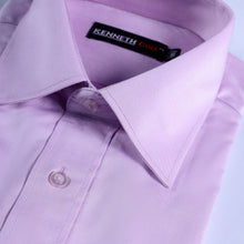 Load image into Gallery viewer, Light Purple Plain Dress Shirt
