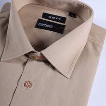 Load image into Gallery viewer, Brown Plain Dress Shirt
