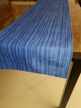 Load image into Gallery viewer, Blue line Leather Ride Table Runner
