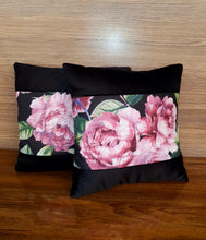 Load image into Gallery viewer, Black Rose cushion Cover
