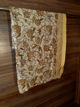 Load image into Gallery viewer, Beige Floral Print Zari Shawl
