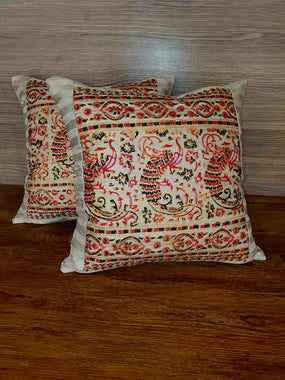 Crimson Latte cushion Cover