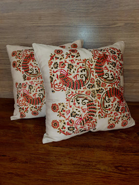 Crimson Latte Cushions Cover