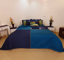 Load image into Gallery viewer, Oxford Blue Formal Bedsheet
