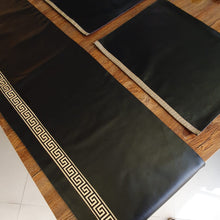 Load image into Gallery viewer, Black Versace Leatheride table Runner
