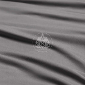 Charcoal Grey cotton satin King Size bed sheets