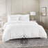 White cotton satin bedding set