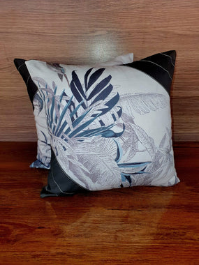 Grey Print Cushion Cover