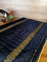 Load image into Gallery viewer, Black and Gold Prayer Mat
