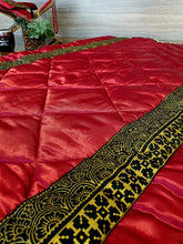 Load image into Gallery viewer, Maroon Silk Prayer Mat
