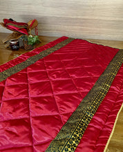 Load image into Gallery viewer, Maroon Silk Prayer Mat
