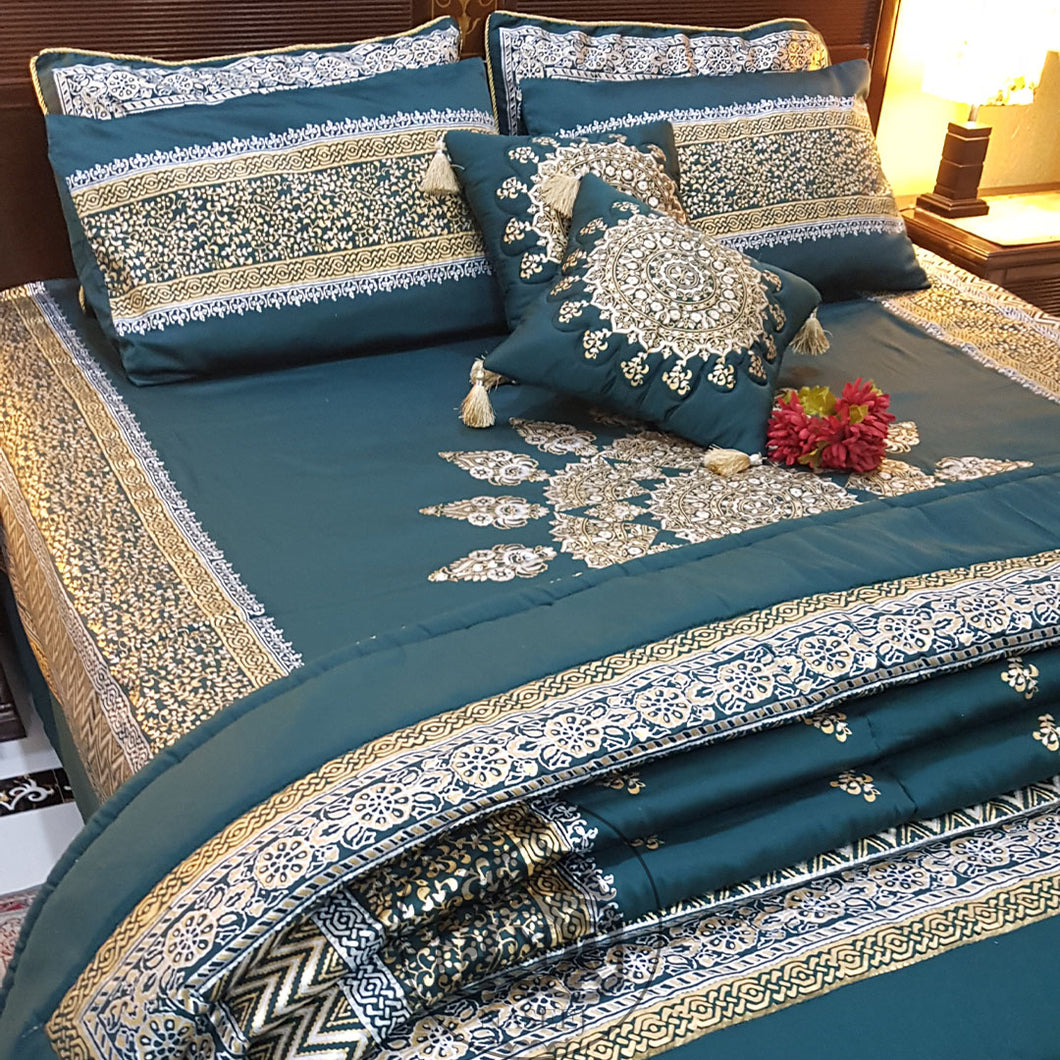 Jade Bridal Bed Sheet