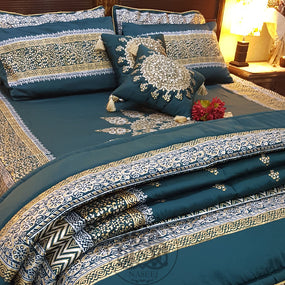 Jade Bridal Bed Sheet